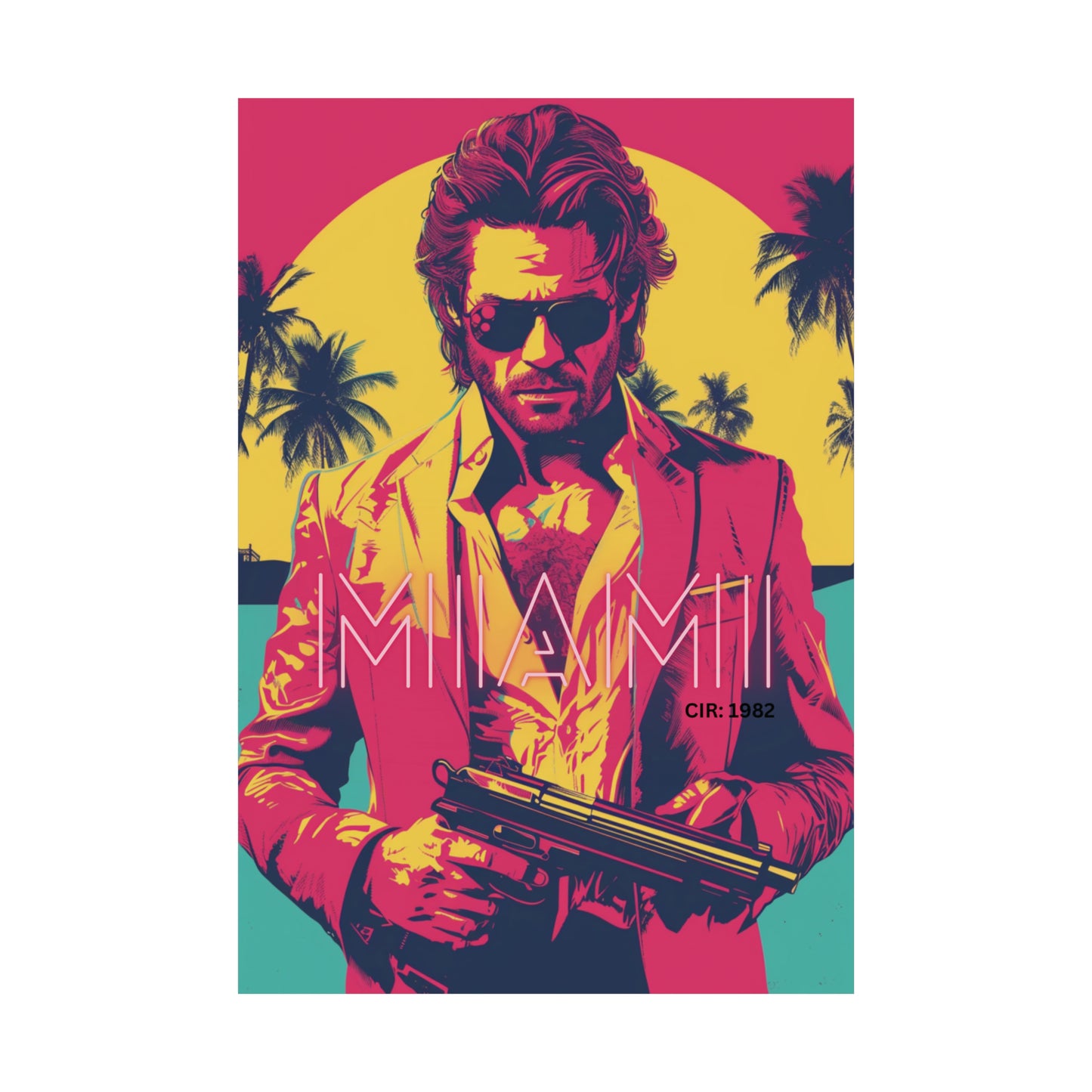 Miami 2 Matte Vertical Posters