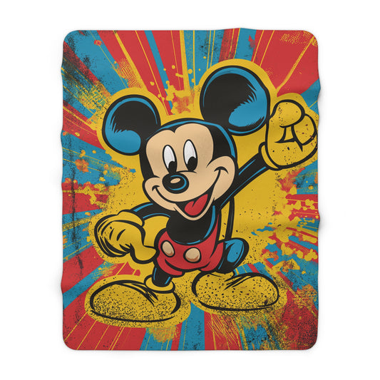 Mick the Mouse 1 Sherpa Fleece Blanket