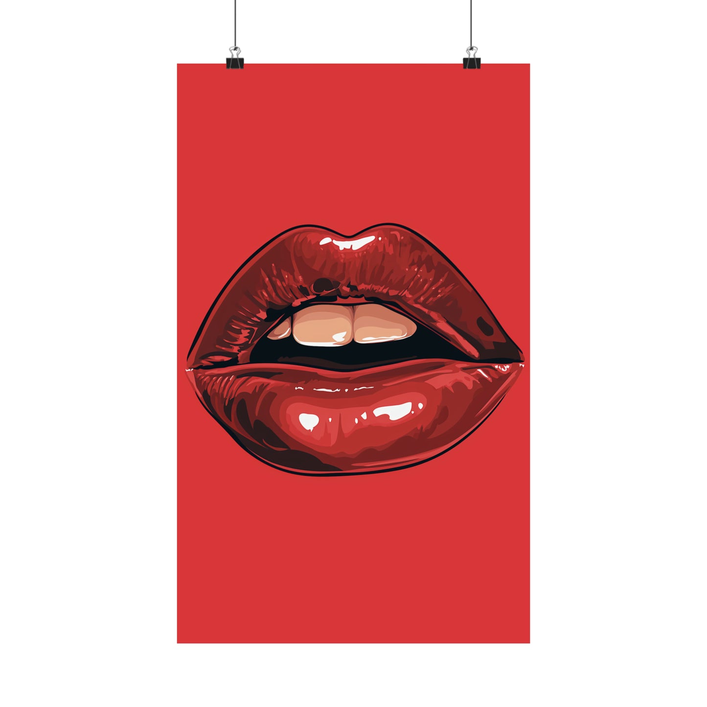 Lips 3 Matte Vertical Posters