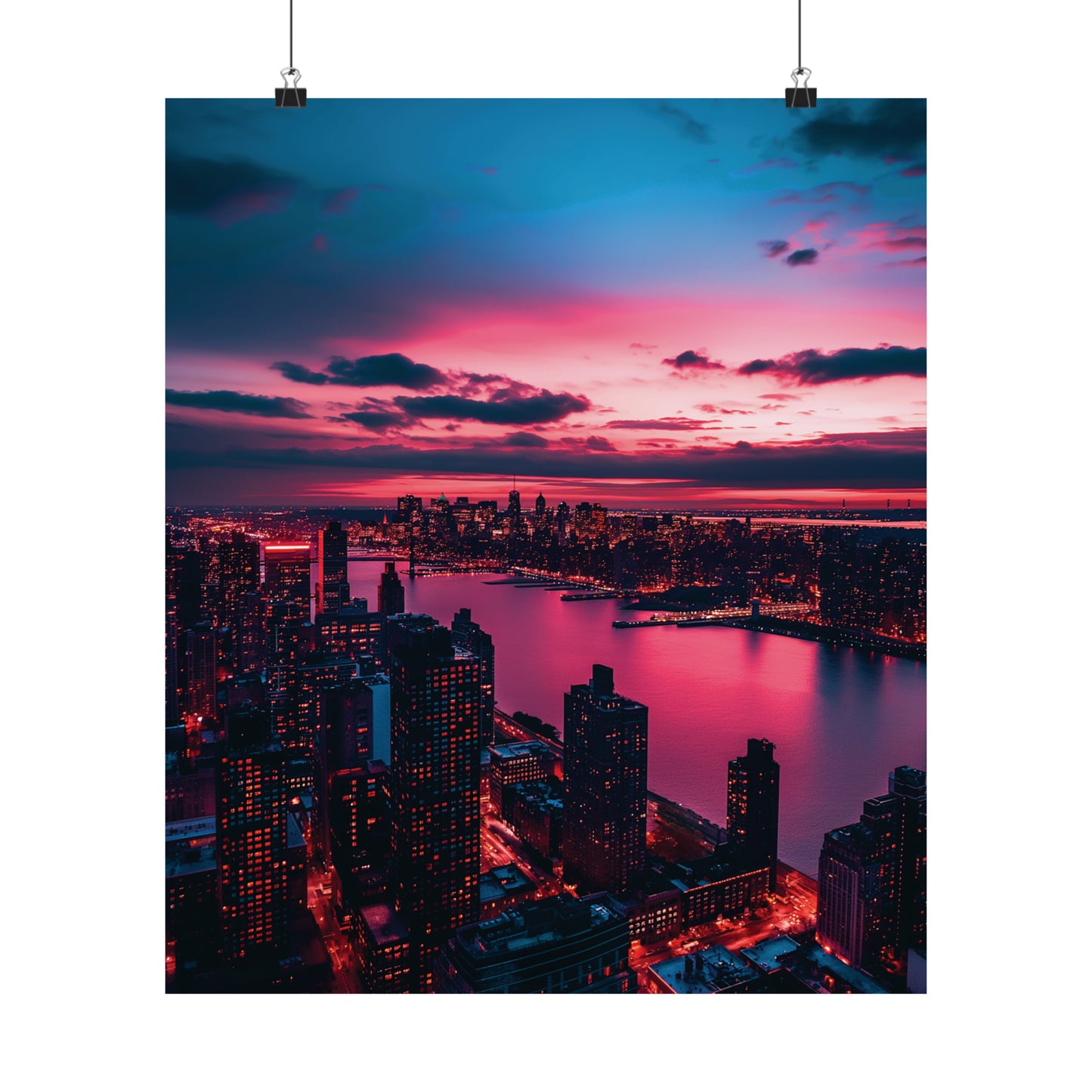 New York 3 Matte Vertical Posters