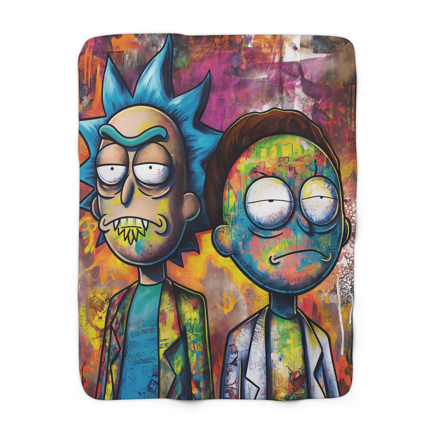 Rick Morty! Sherpa Fleece Blanket