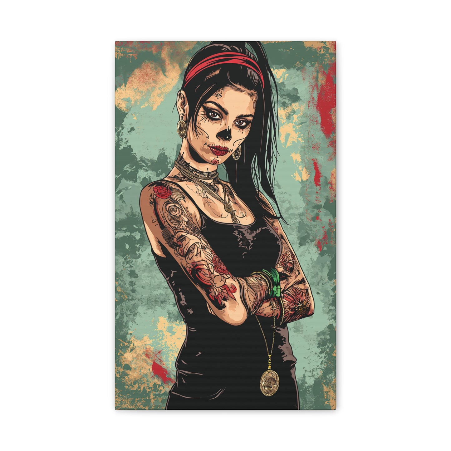 Day of the Dead 2 Canvas Stretched, 0.75"