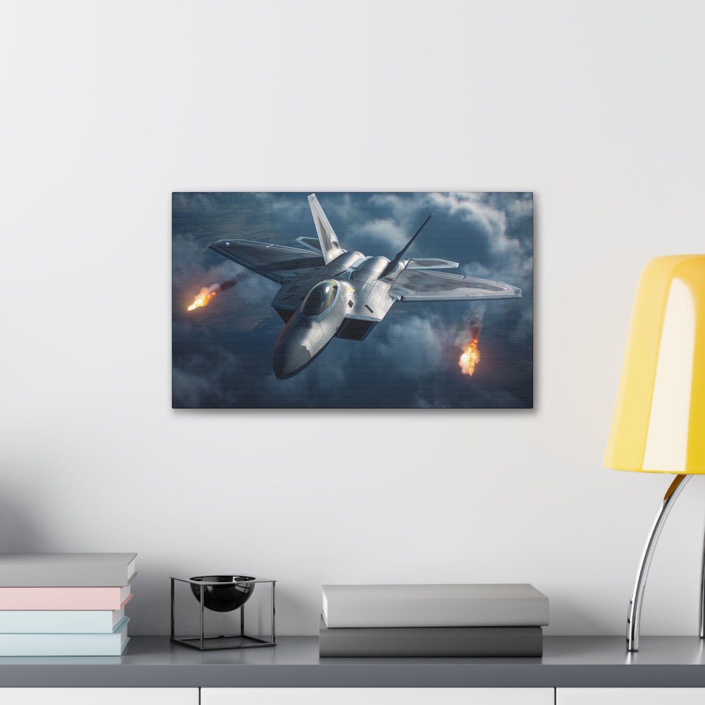 F-22 Fighter 1 Canvas Stretched, 0.75"