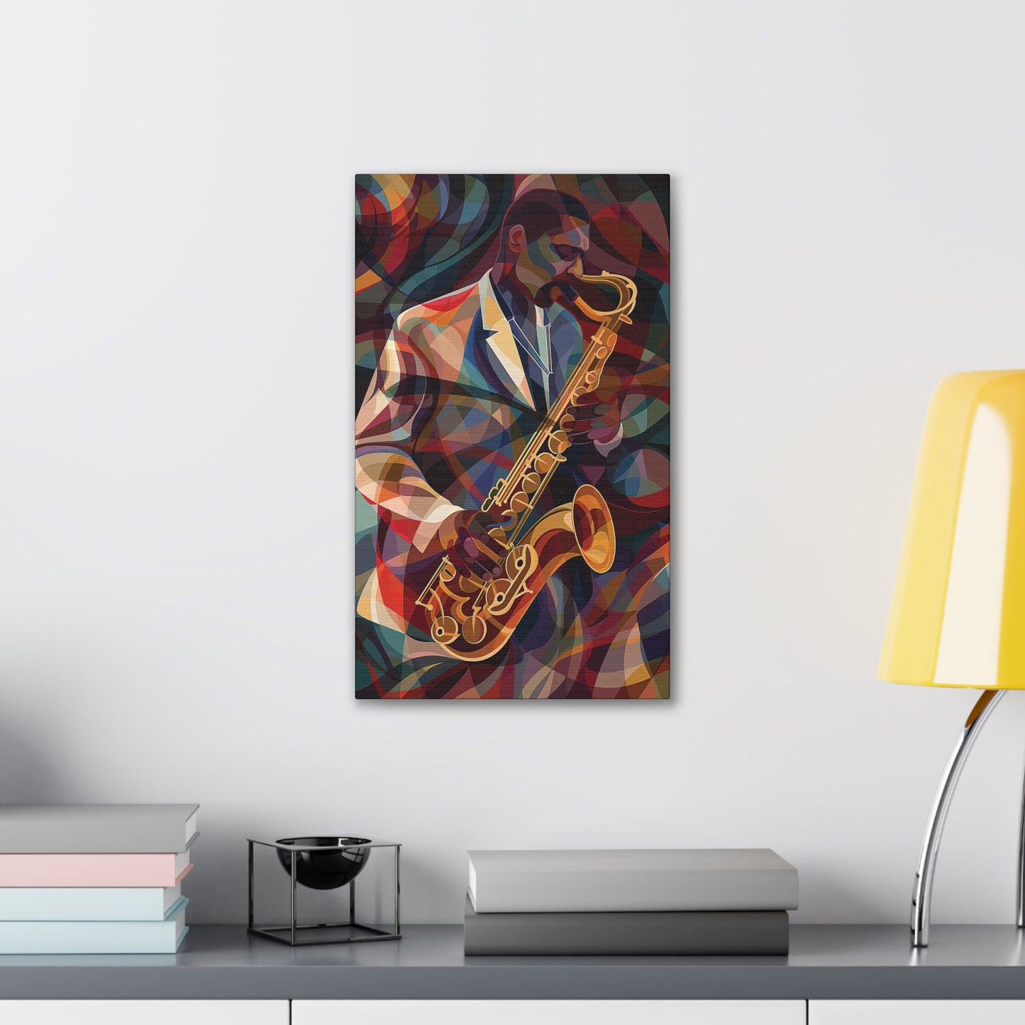 Saxophone Canvas Stretched, 0.75"