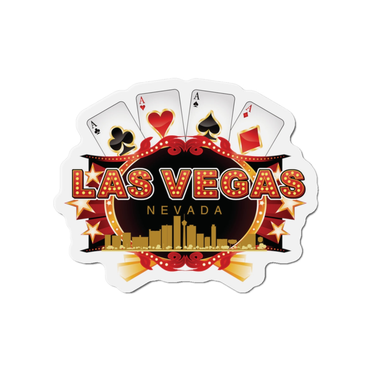 Las Vegas 2 Die-Cut Magnets