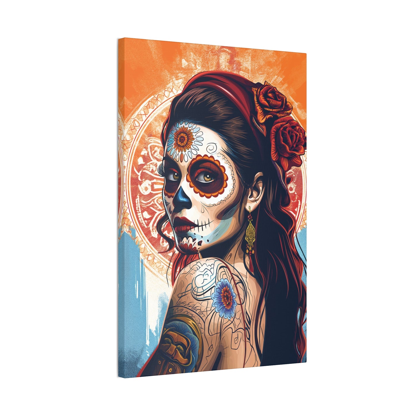 Day of the Dead 7 Canvas Stretched, 0.75"