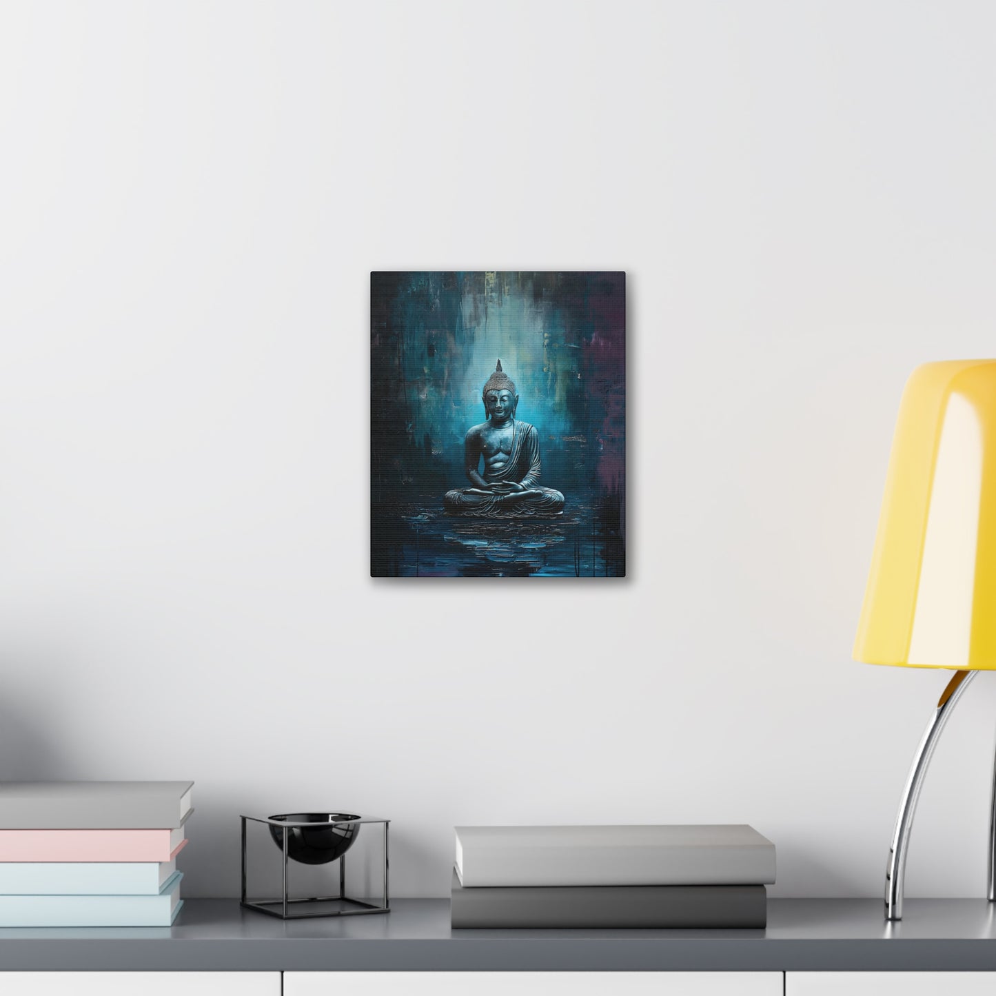 Buddha Painting Print 17 Canvas Stretched, 0.75"