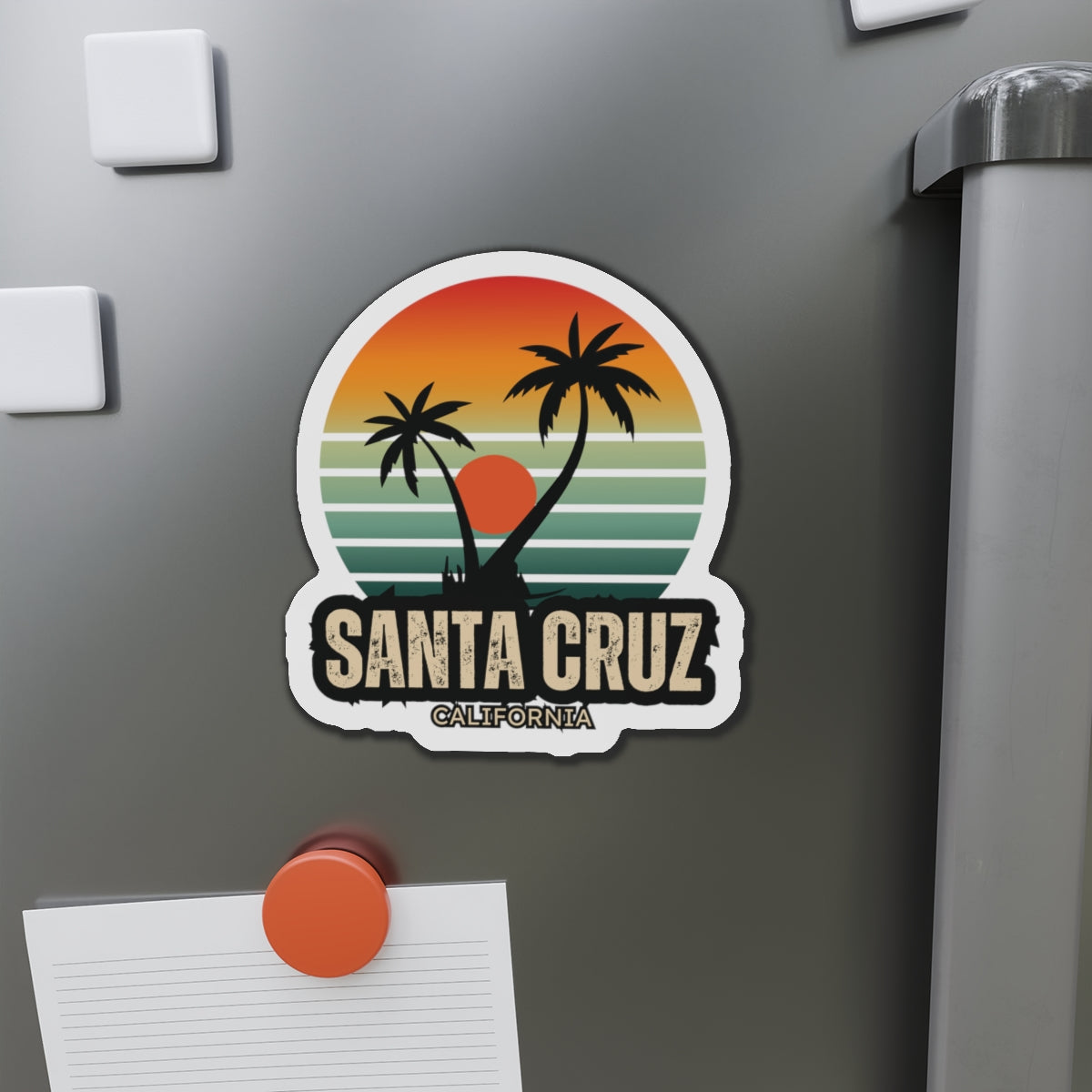 Santa Cruz 2 Die-Cut Magnets