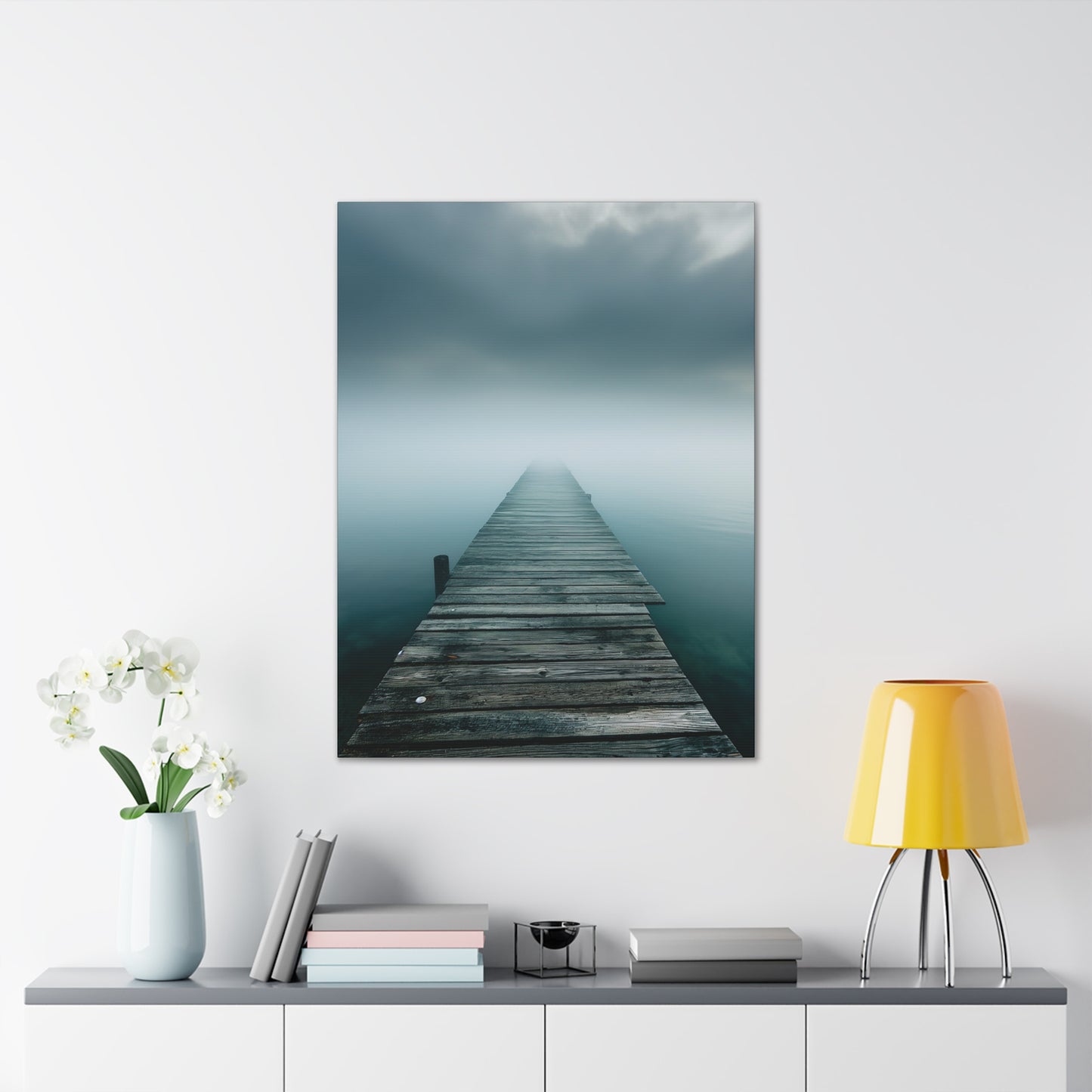 Misty Pier 1 Canvas Stretched, 0.75"