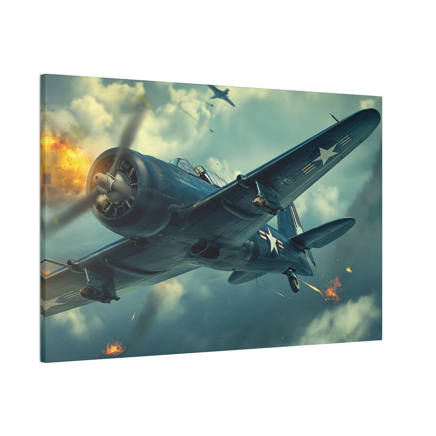 WWII Fighter 1 Canvas Stretched, 0.75"