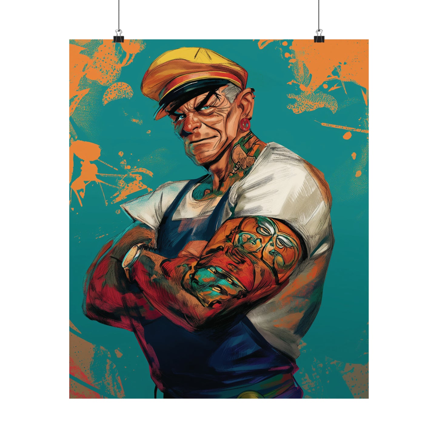 Popeye Matte Vertical Posters