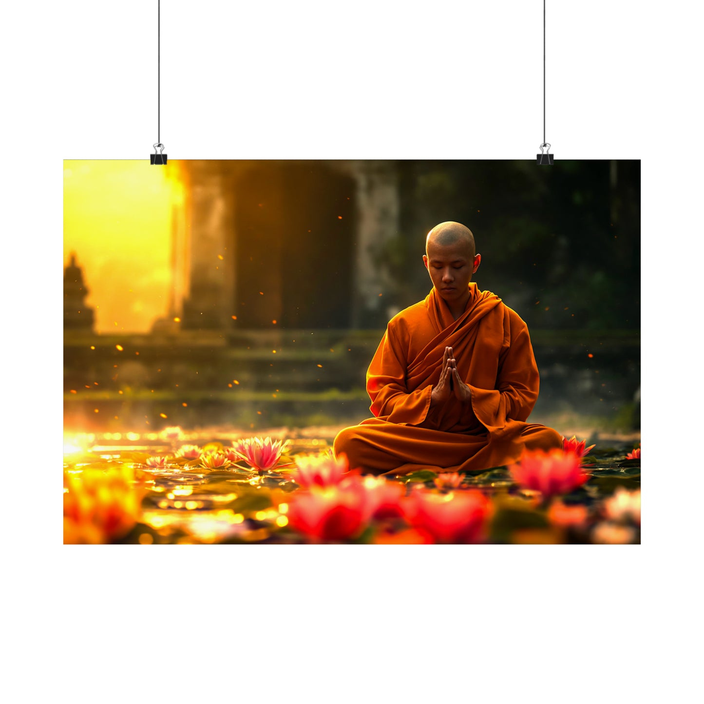 Temple Monk 1 Horizontal Posters