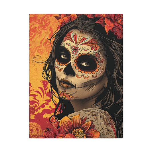 Day of the Dead 9 Canvas Stretched, 0.75"