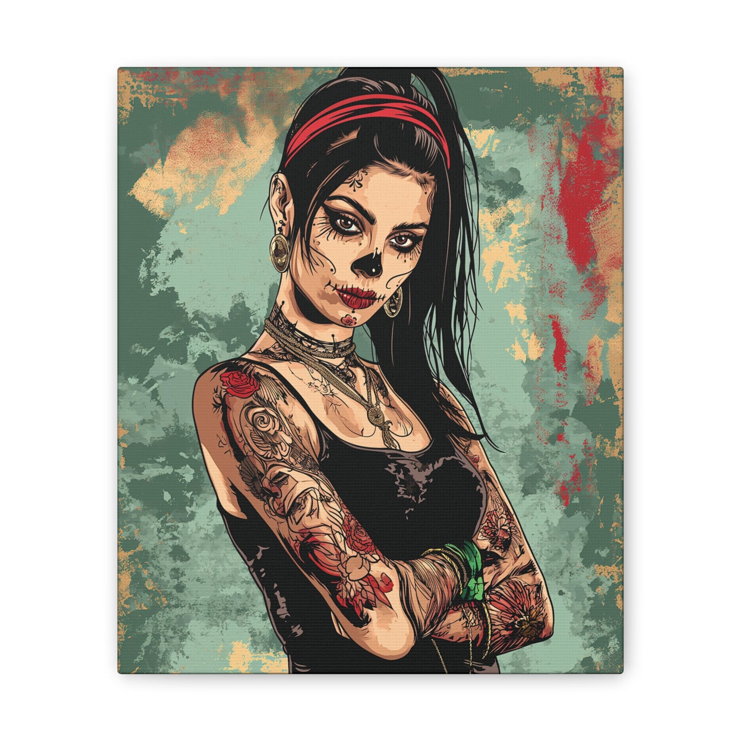 Day of the Dead 2 Canvas Stretched, 0.75"