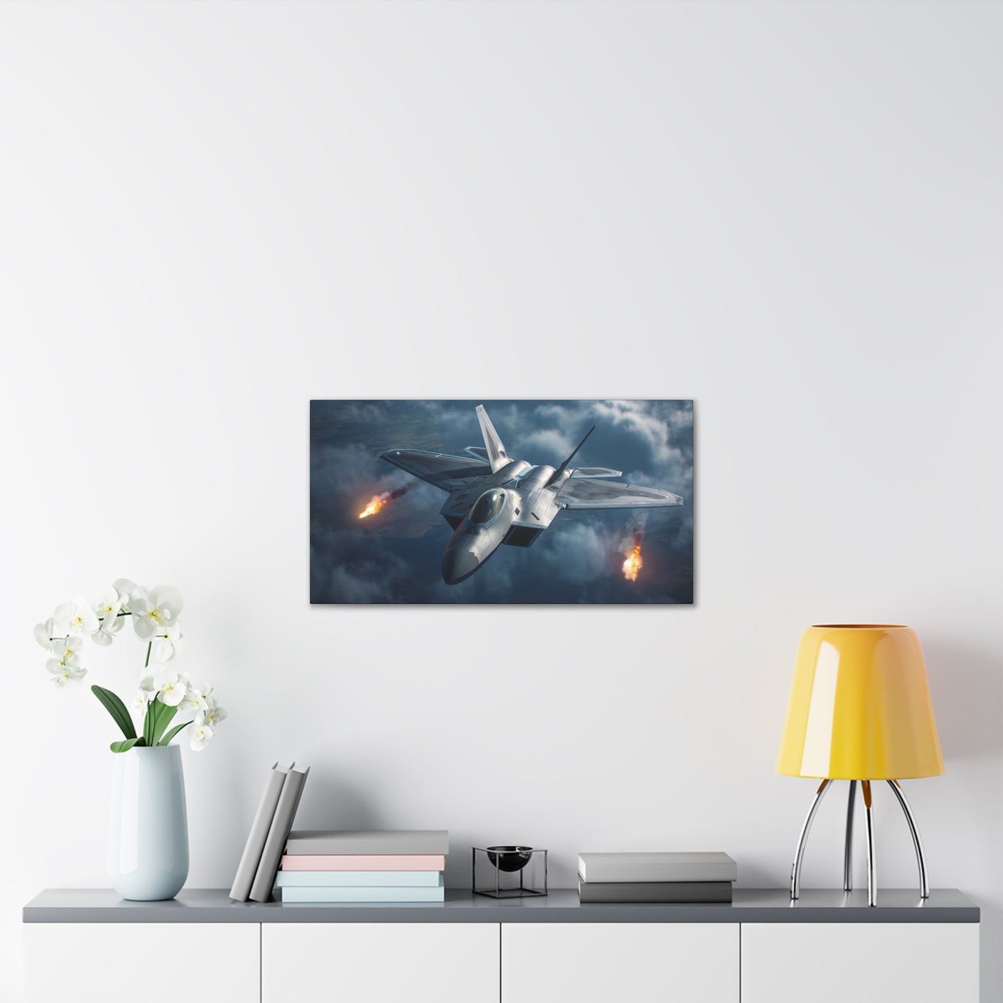 F-22 Fighter 1 Canvas Stretched, 0.75"