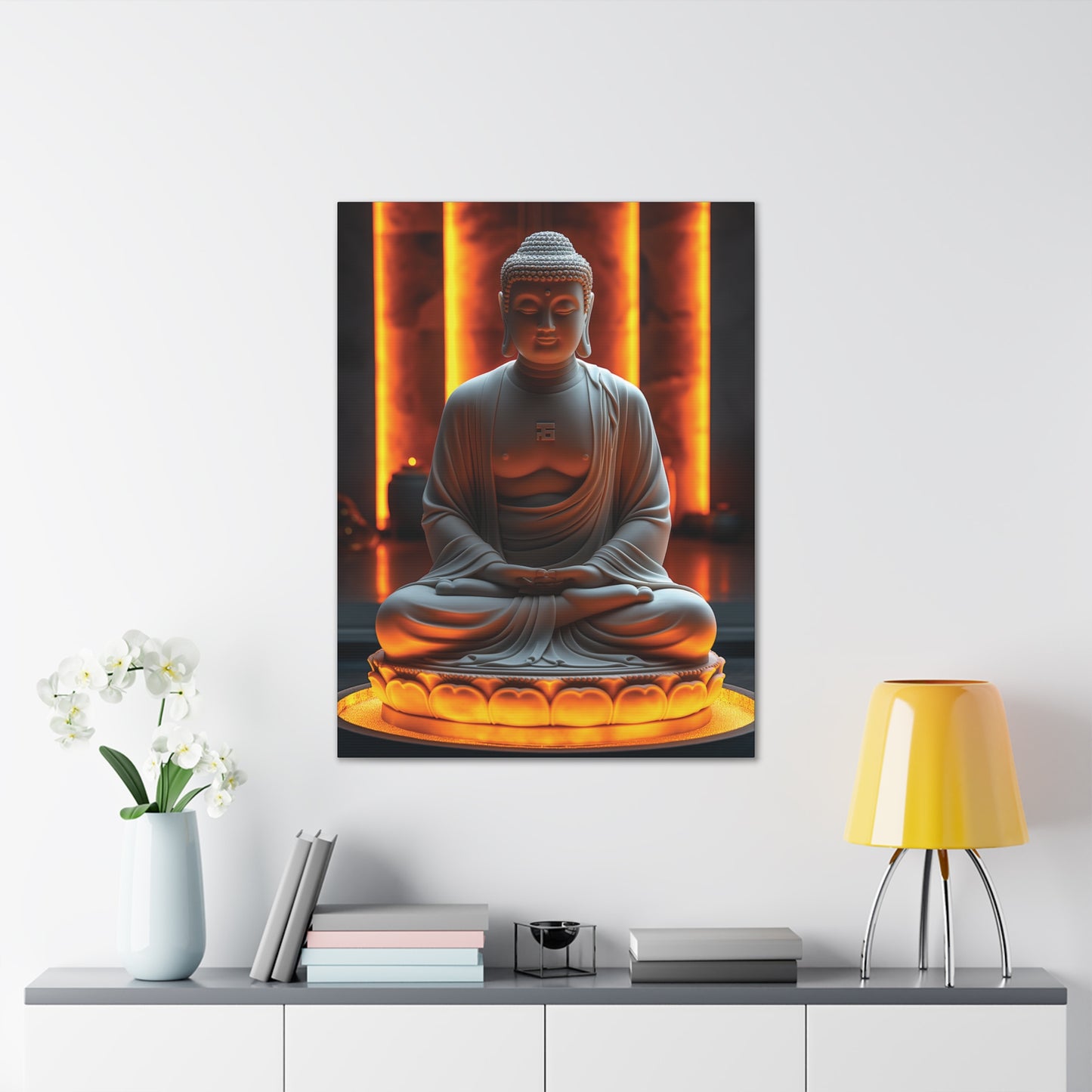 Buddha 19 Canvas Stretched, 0.75"