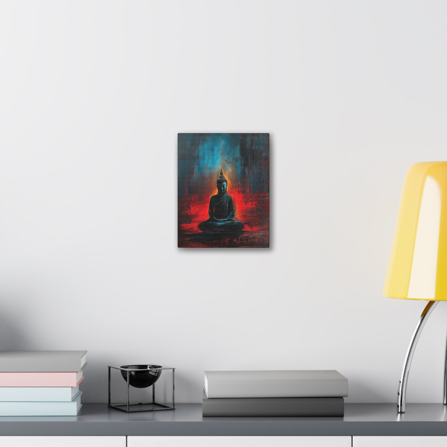 Buddha Painting Print 16 Canvas Stretched, 0.75"