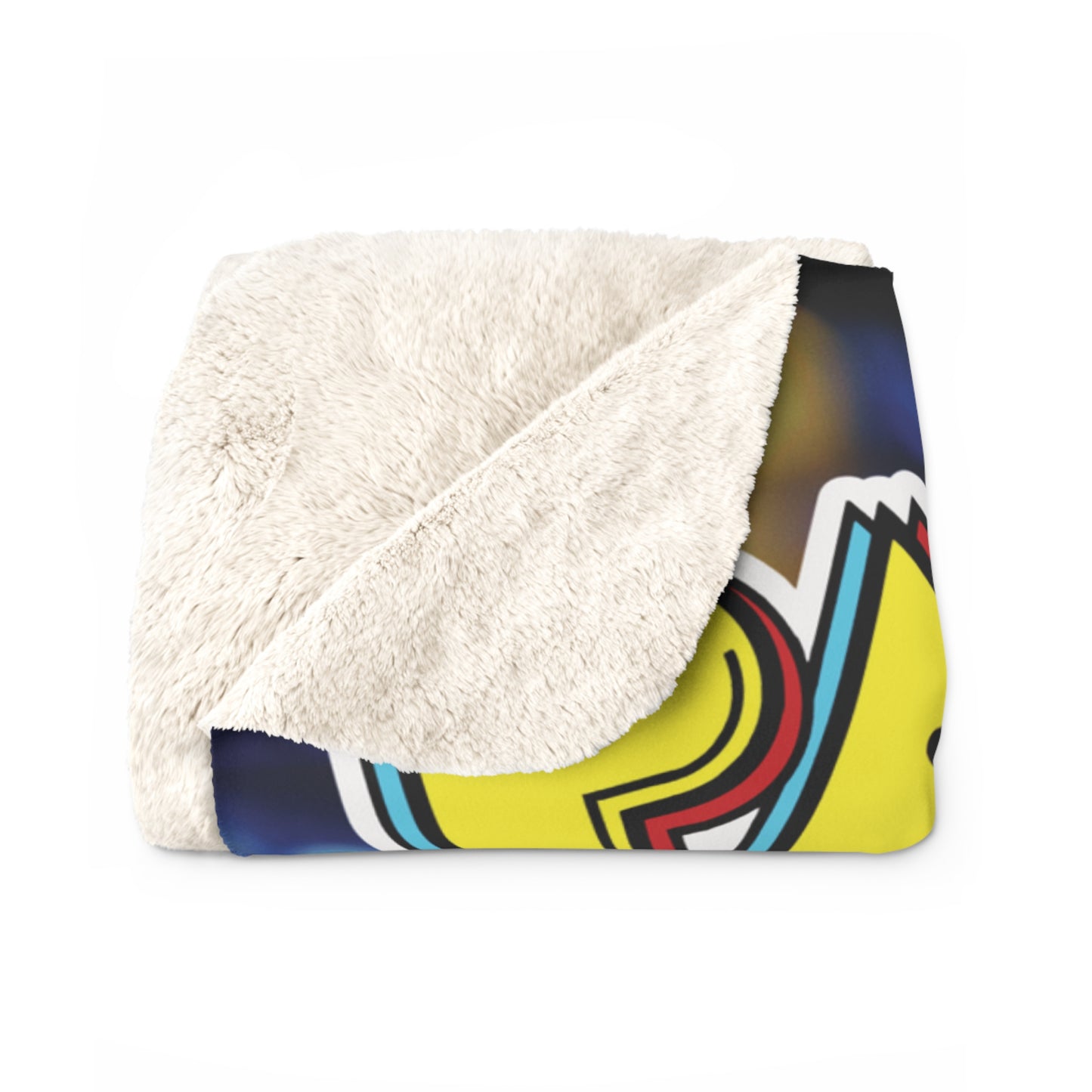 Pac Man Sherpa Fleece Blanket