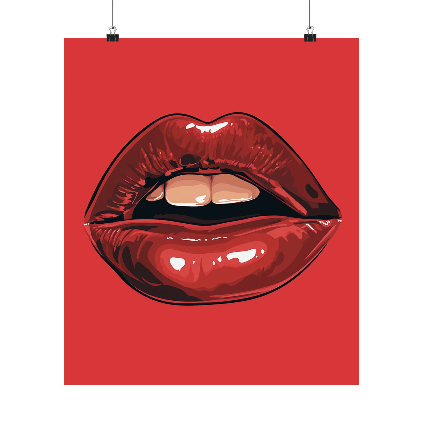 Lips 3 Matte Vertical Posters