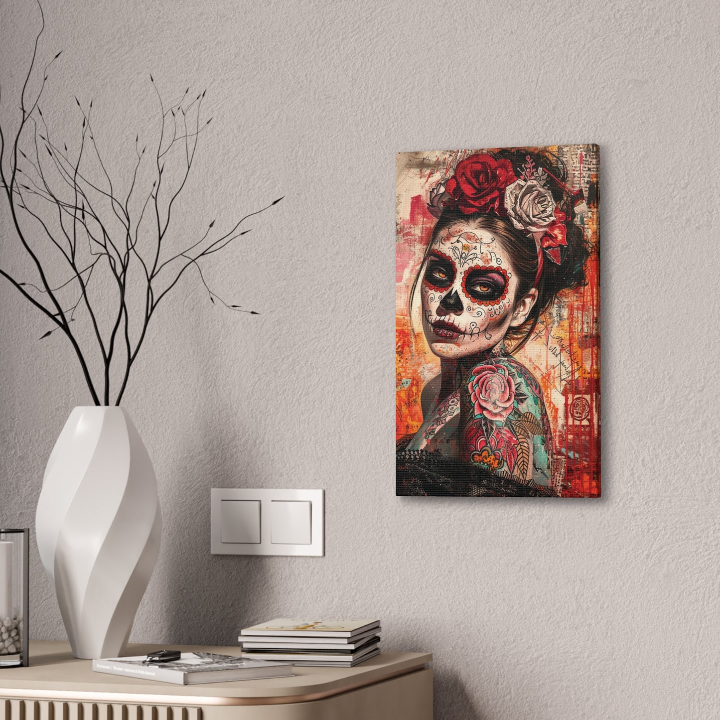 Day of the Dead 6 Canvas Stretched, 0.75"