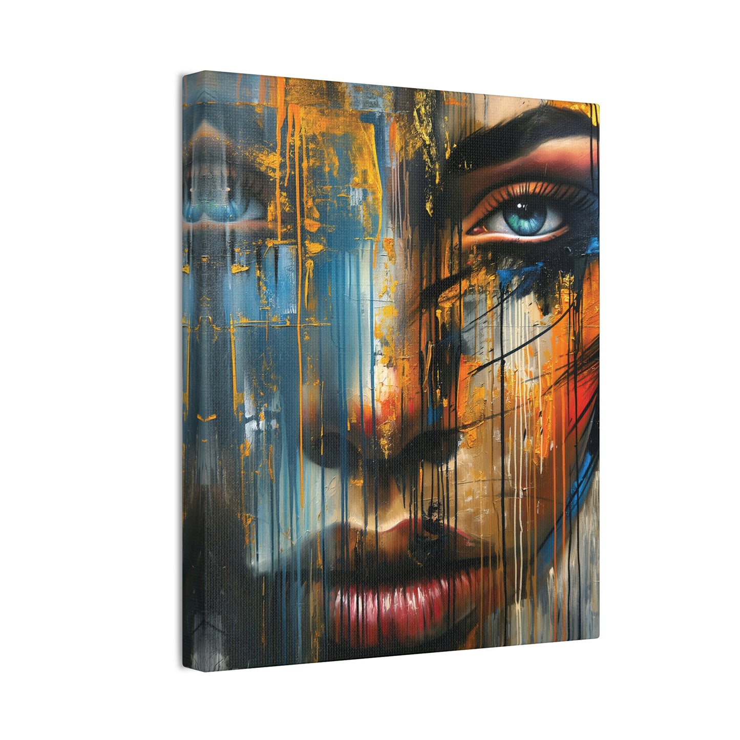 Graffiti Girl 1 Canvas Stretched, 0.75"