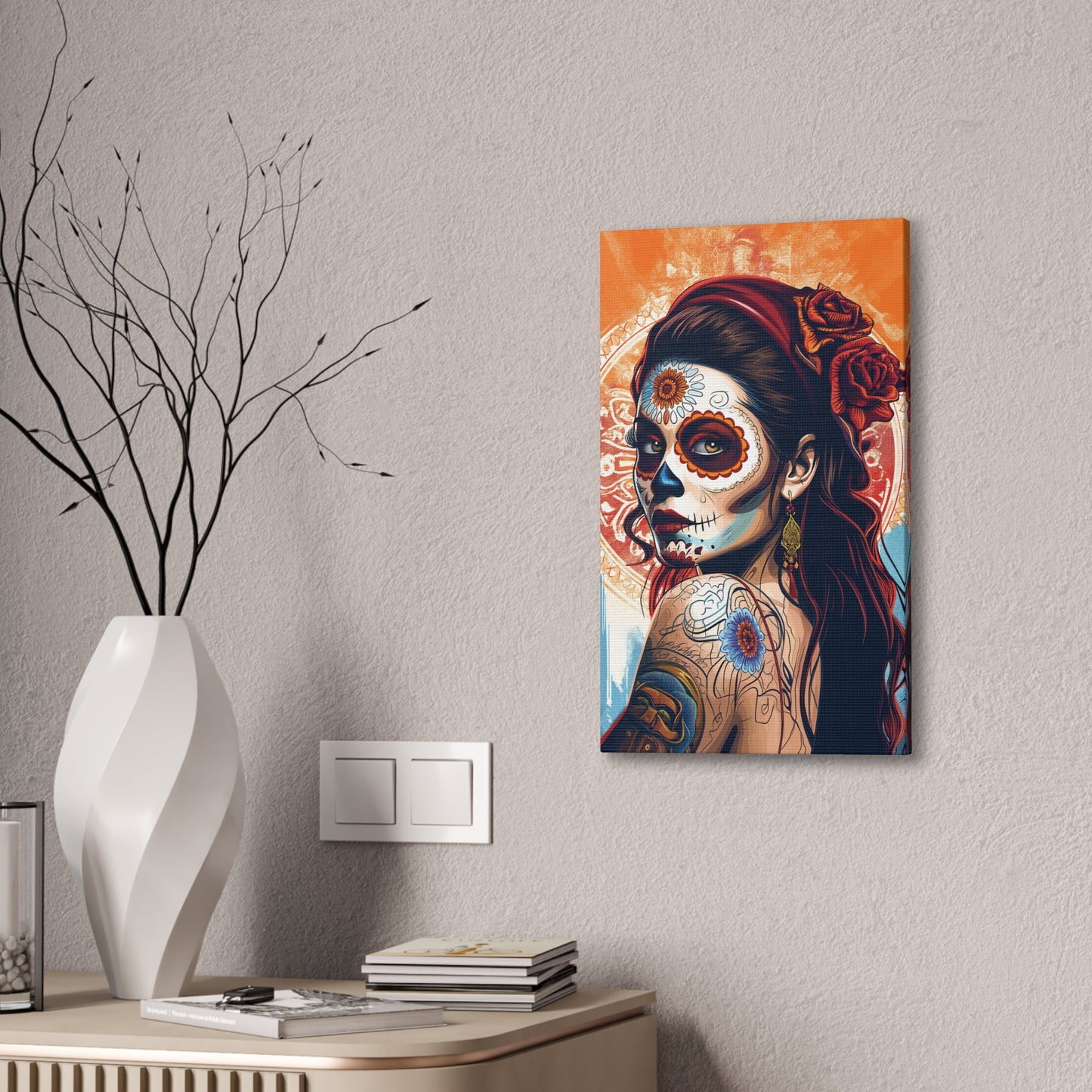 Day of the Dead 7 Canvas Stretched, 0.75"