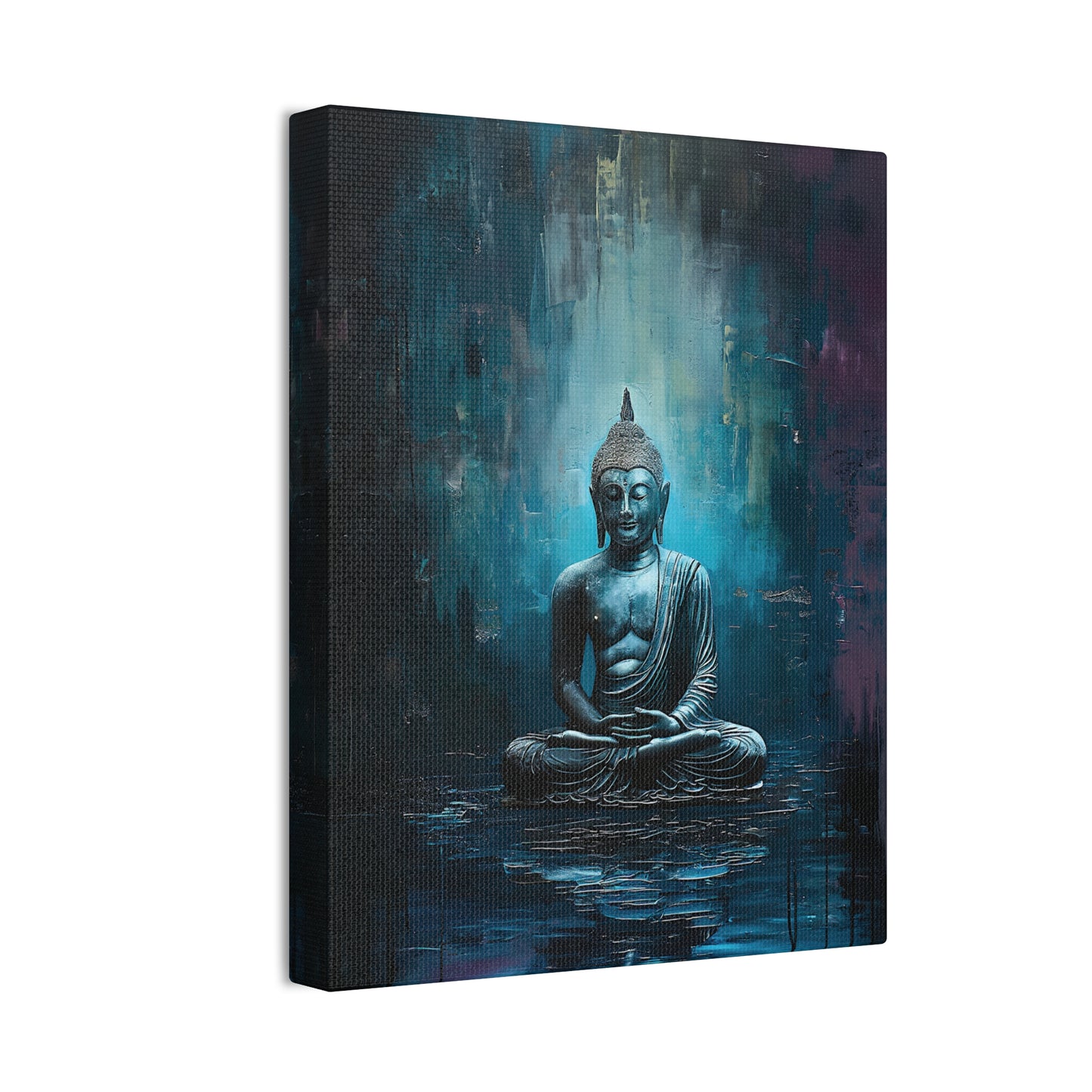 Buddha Painting Print 17 Canvas Stretched, 0.75"