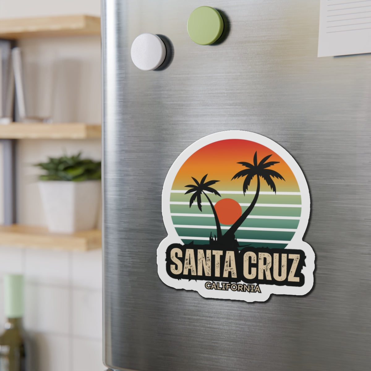 Santa Cruz 2 Die-Cut Magnets