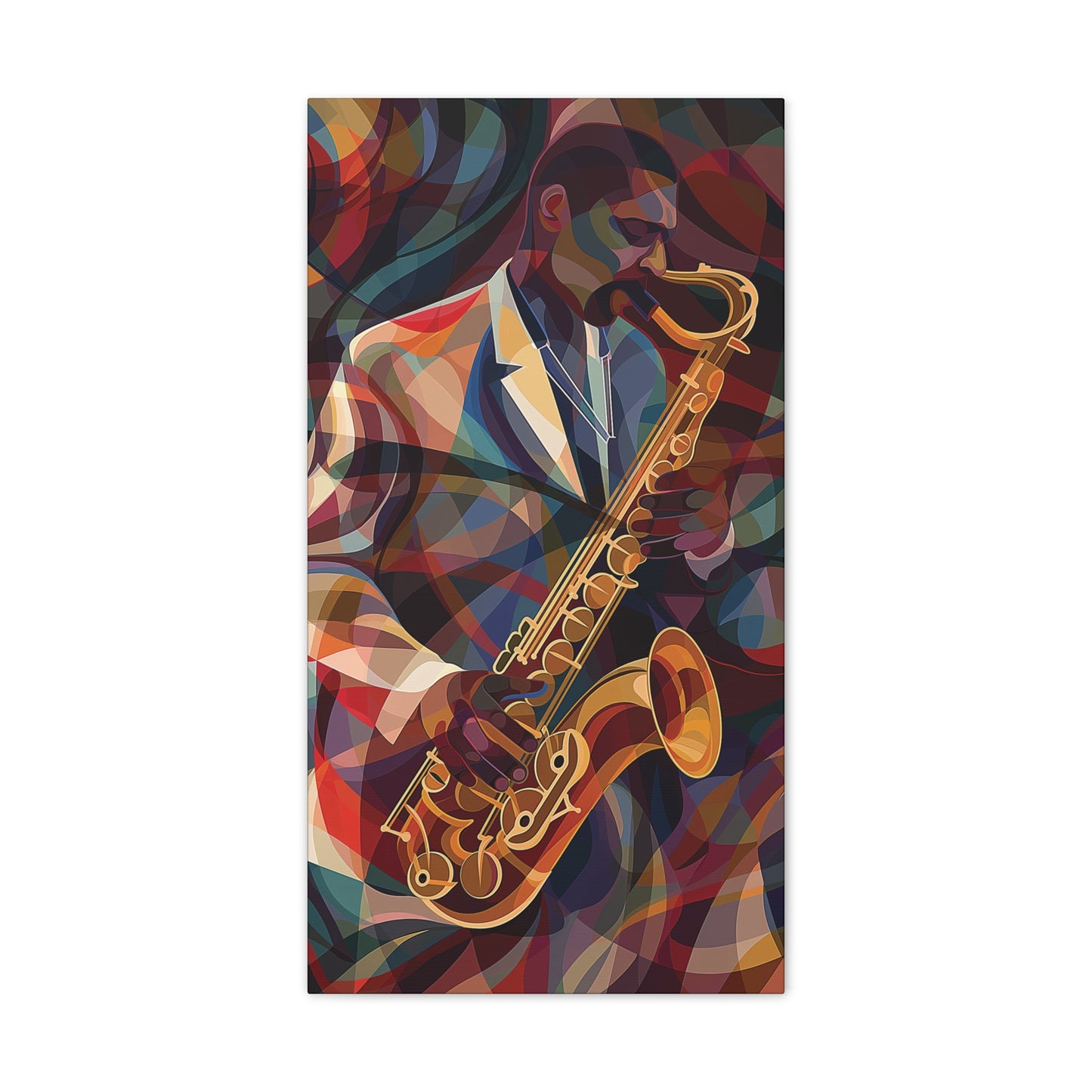 Saxophone Canvas Stretched, 0.75"