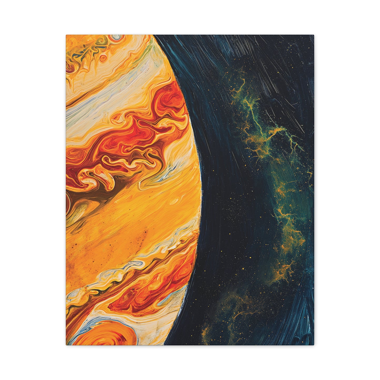 Oil 20 Jupiter Canvas Stretched, 0.75"