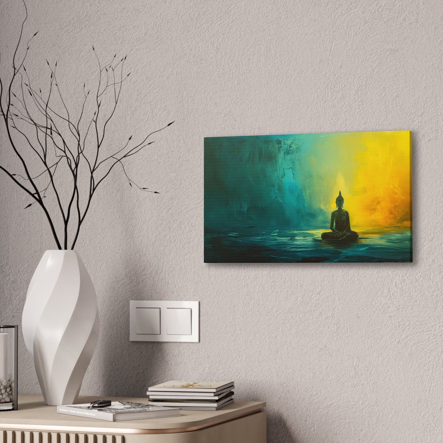 Buddha Painting Print 1 Canvas Stretched, 0.75"