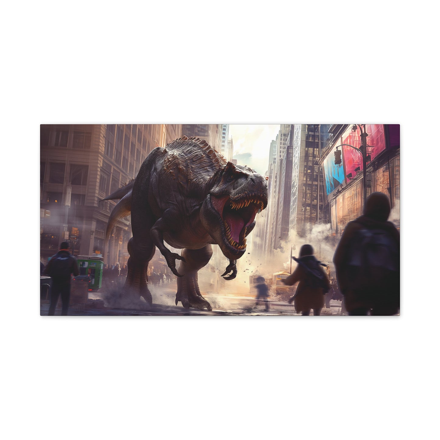 T-Rex Terror 6 Canvas Stretched, 0.75"