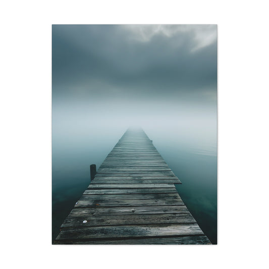 Misty Pier 1 Canvas Stretched, 0.75"