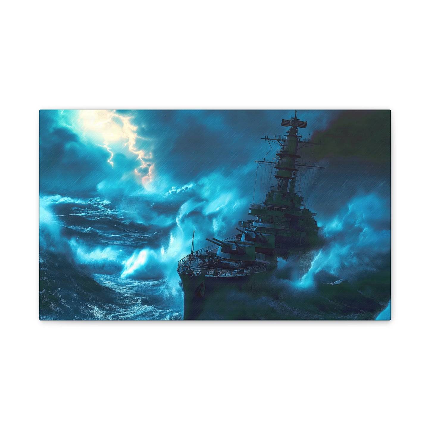 Battleship 1 Canvas Stretched, 0.75"