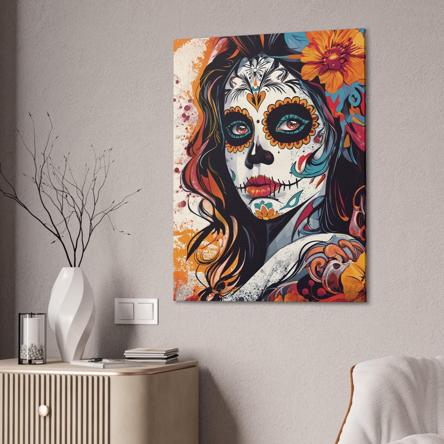 Day of the Dead 8 Canvas Stretched, 0.75"