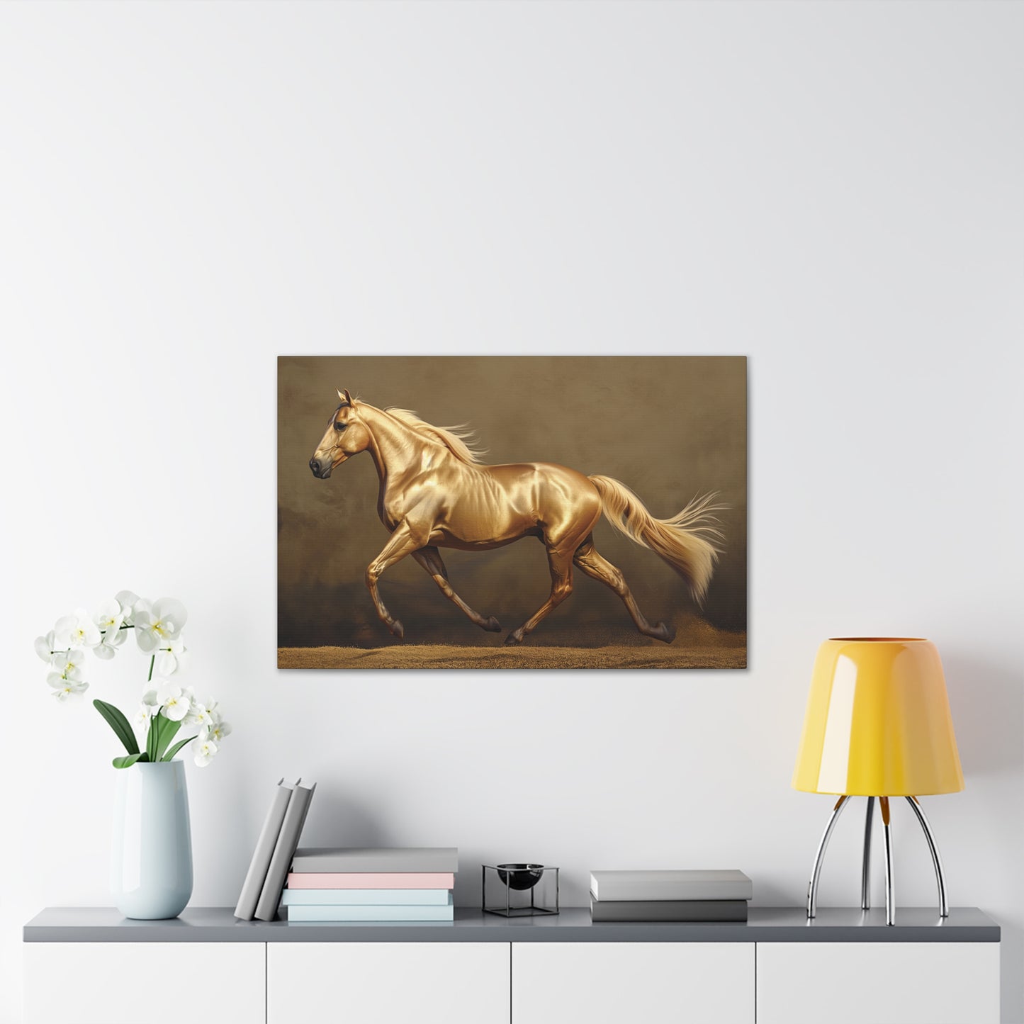 Golden Horse 1 Canvas Stretched, 0.75"