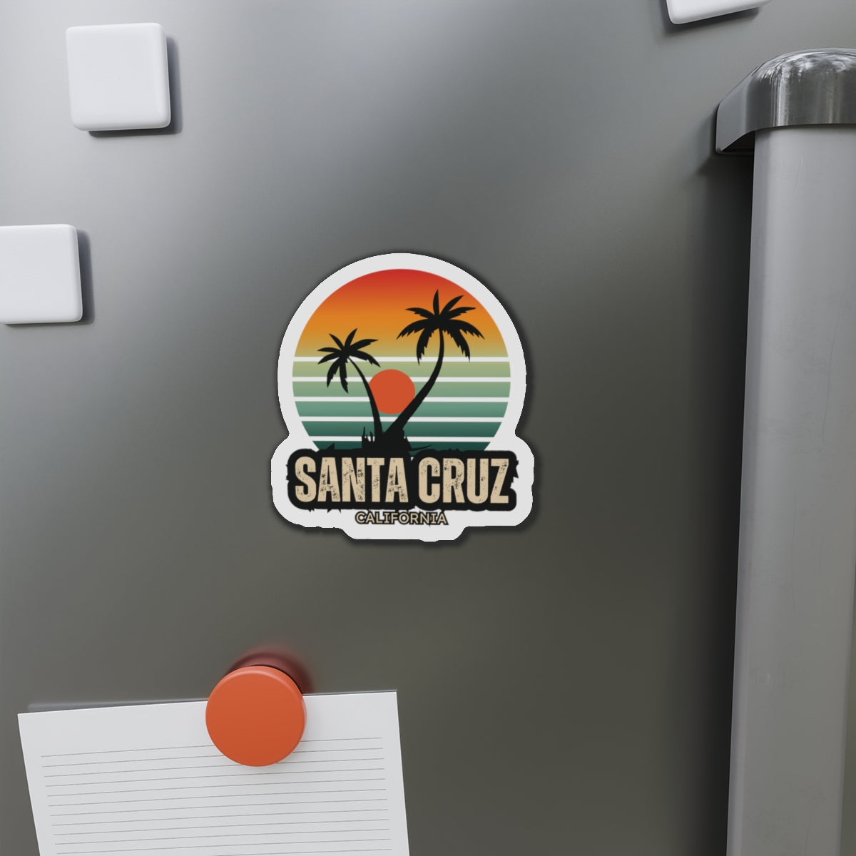 Santa Cruz 2 Die-Cut Magnets