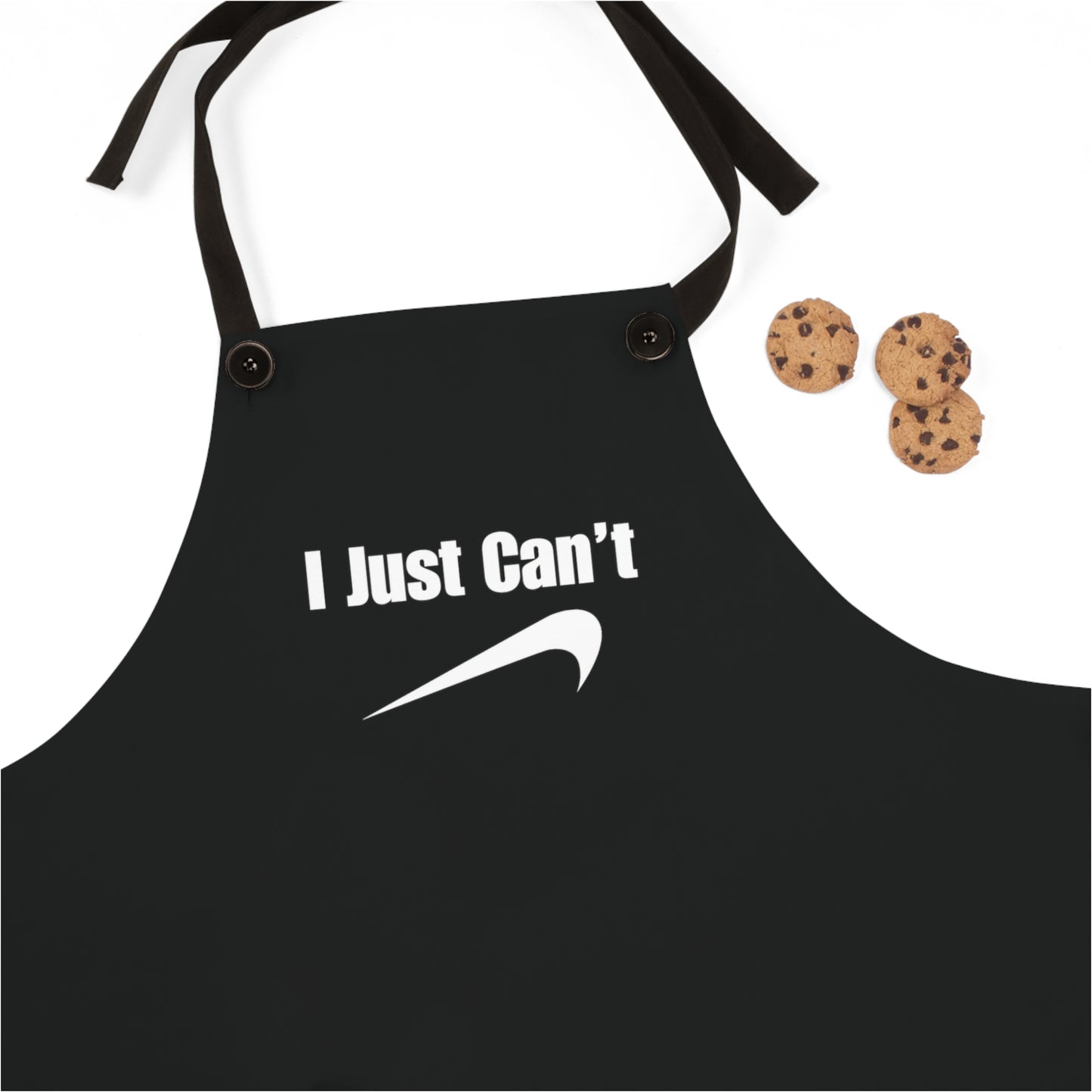 I Just Can't Black Apron (AOP)