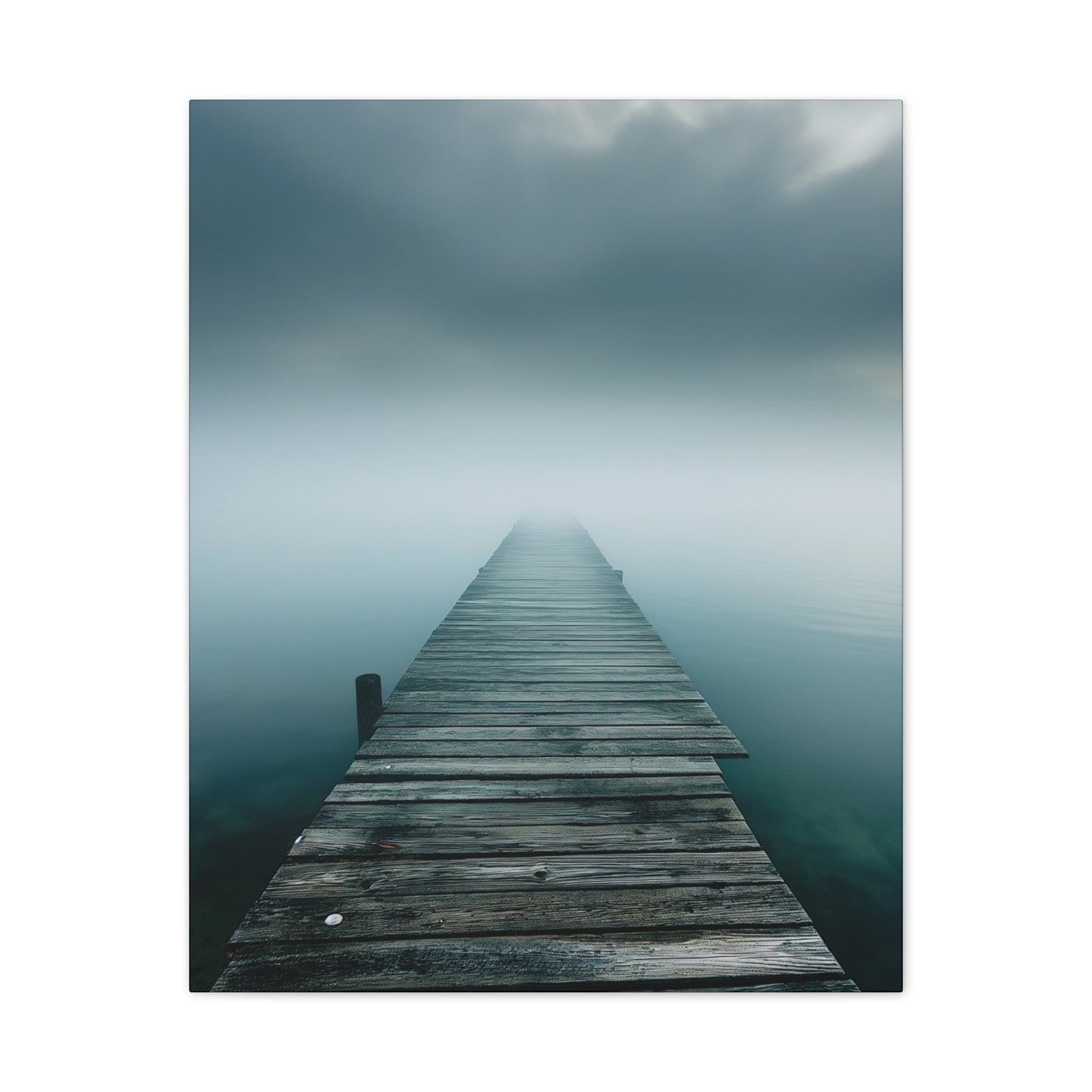 Misty Pier 1 Canvas Stretched, 0.75"