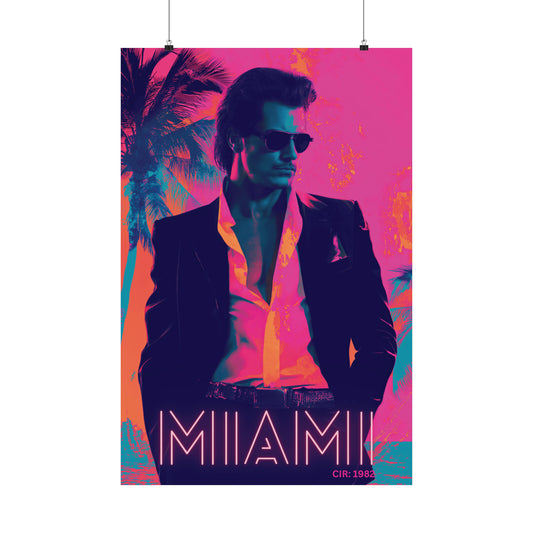 Miami 1 Matte Vertical Posters