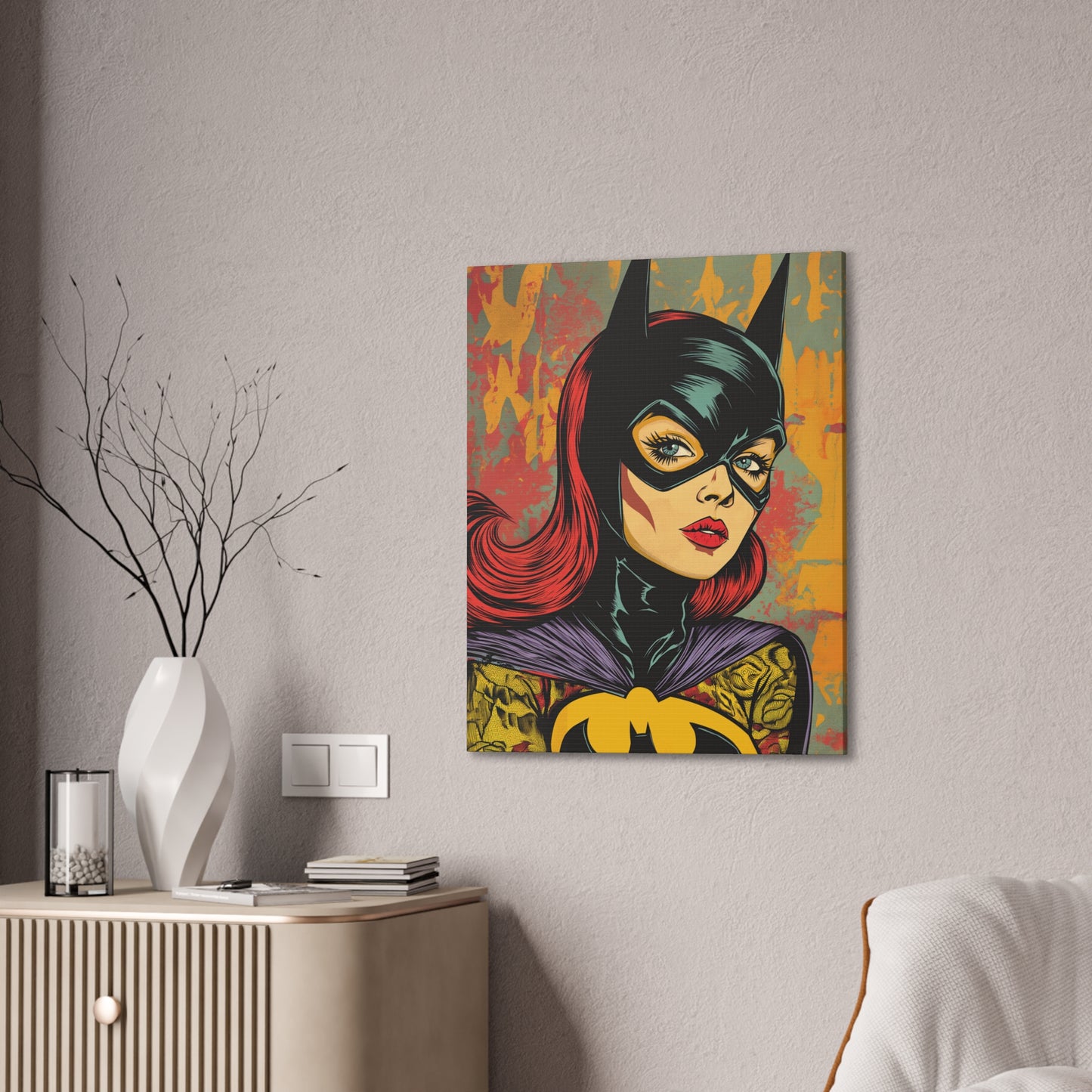 Batgirl 1 Canvas Stretched, 0.75"