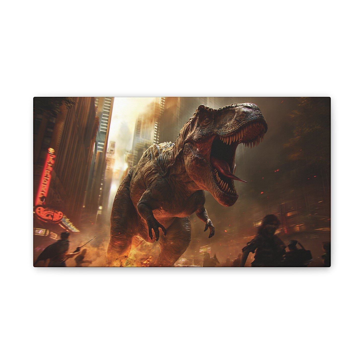 T-Rex Terror 1 Canvas Stretched, 0.75"