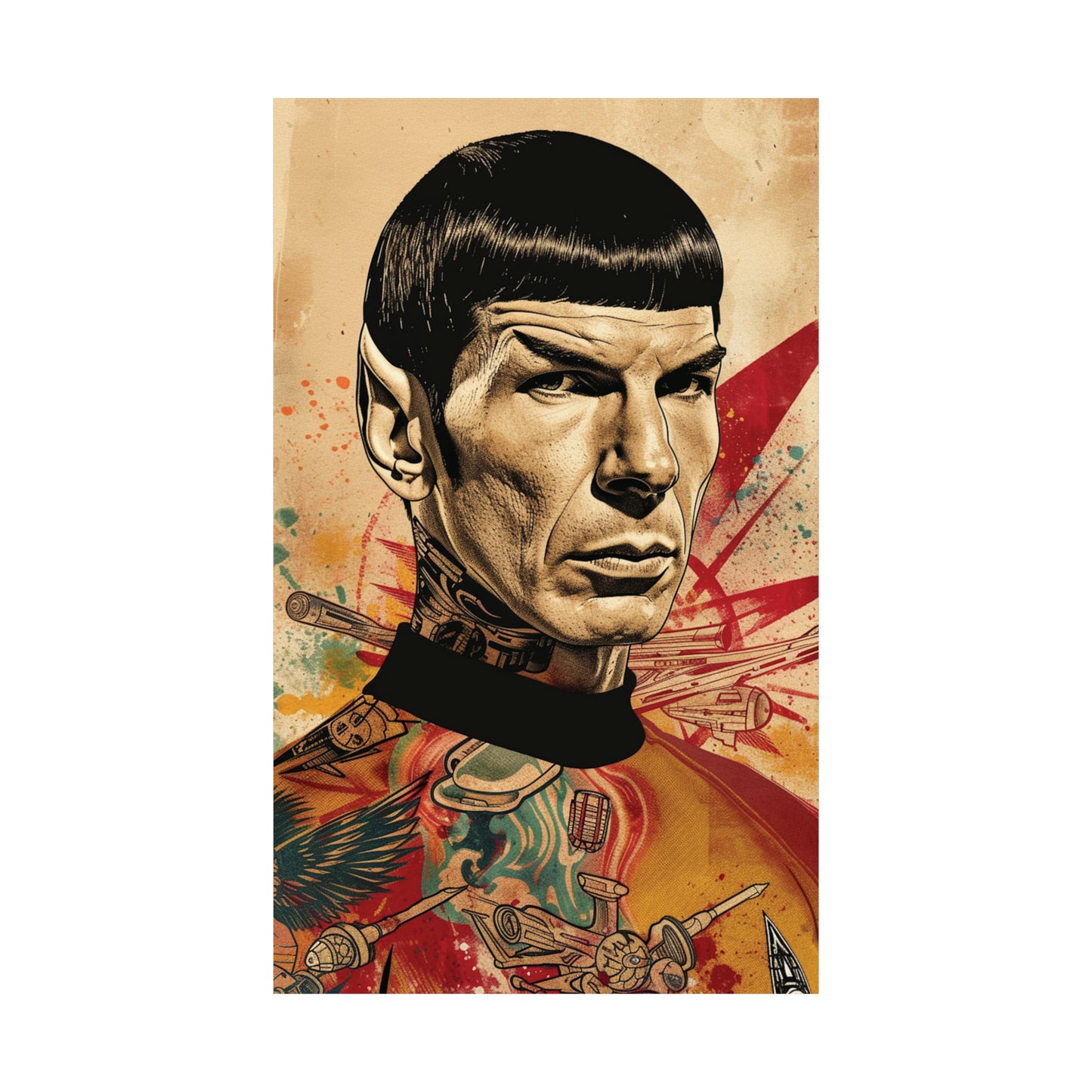 Spock 1 Matte Vertical Posters