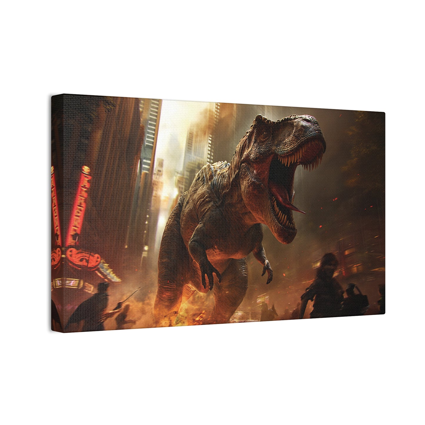 T-Rex Terror 1 Canvas Stretched, 0.75"