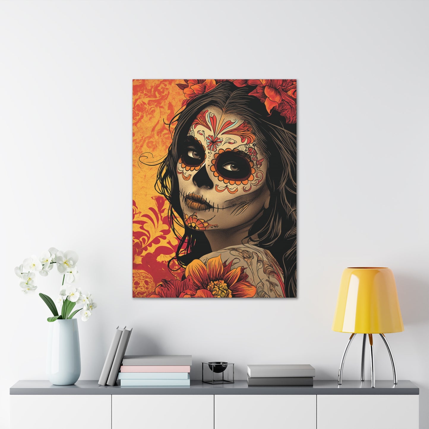 Day of the Dead 9 Canvas Stretched, 0.75"