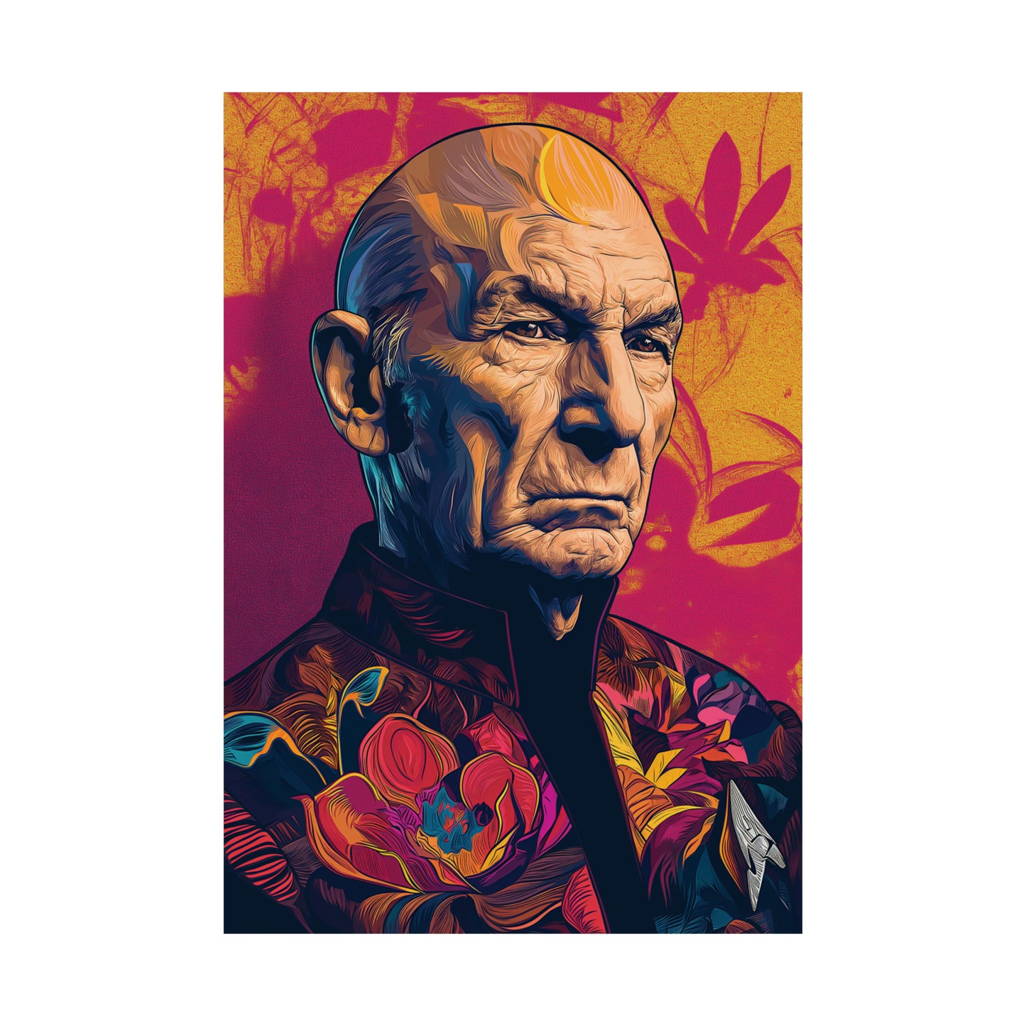 Picard 1 Matte Vertical Posters