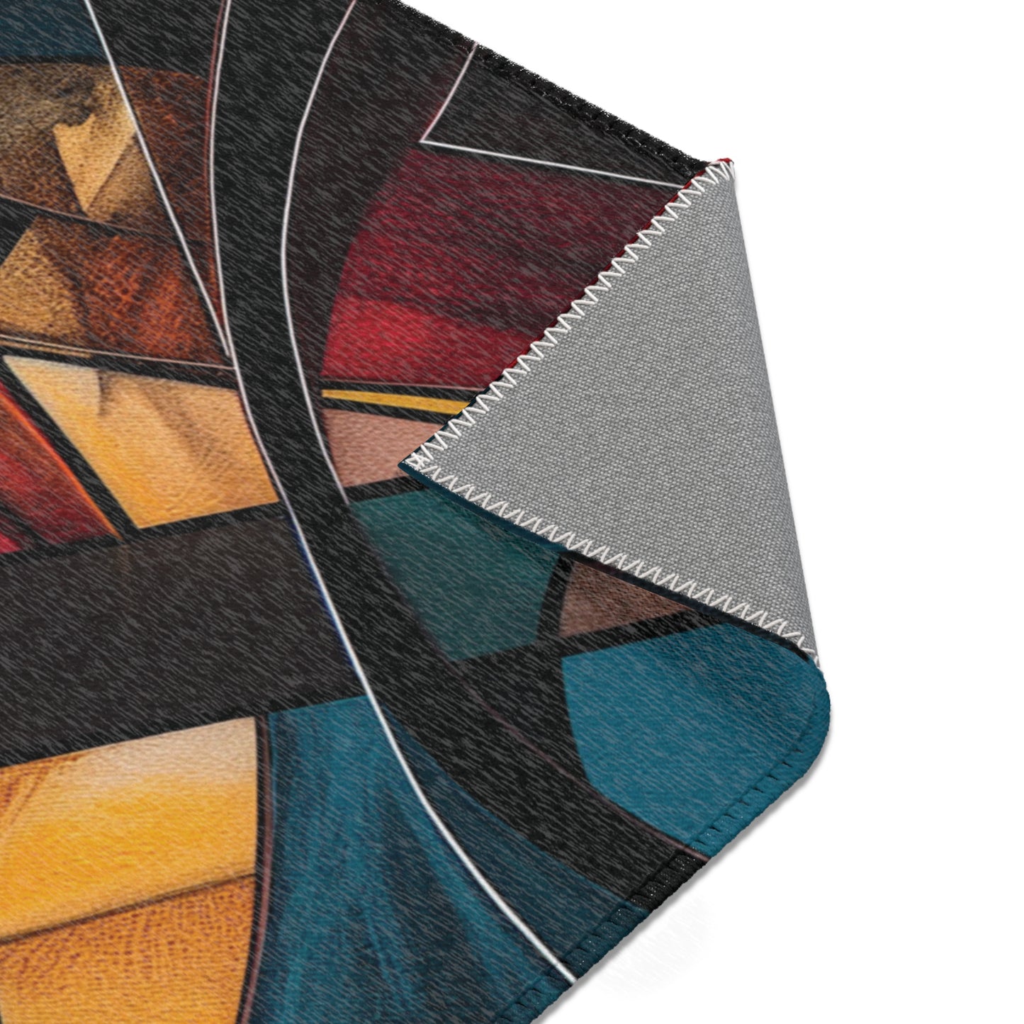 Abstract Cubist Area Rug