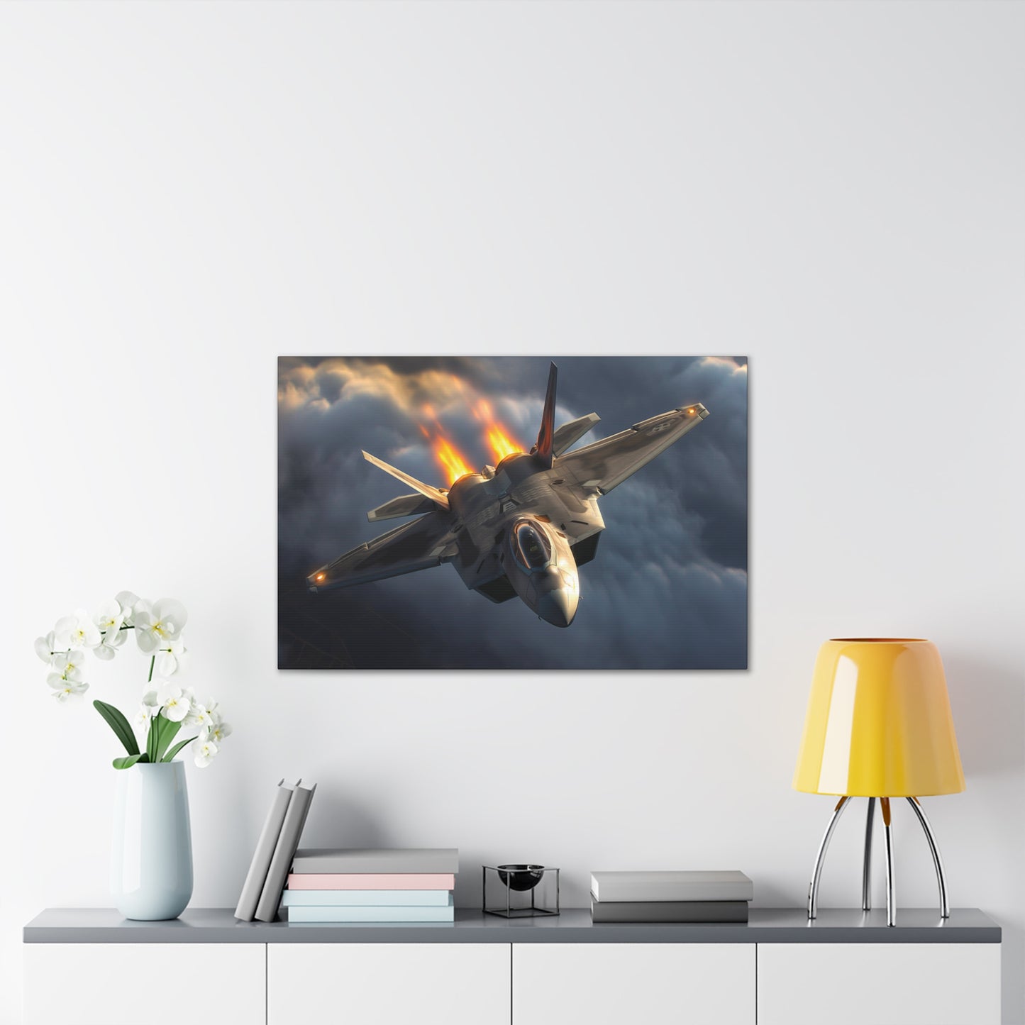 F-22 Fighter 2 Canvas Stretched, 0.75"