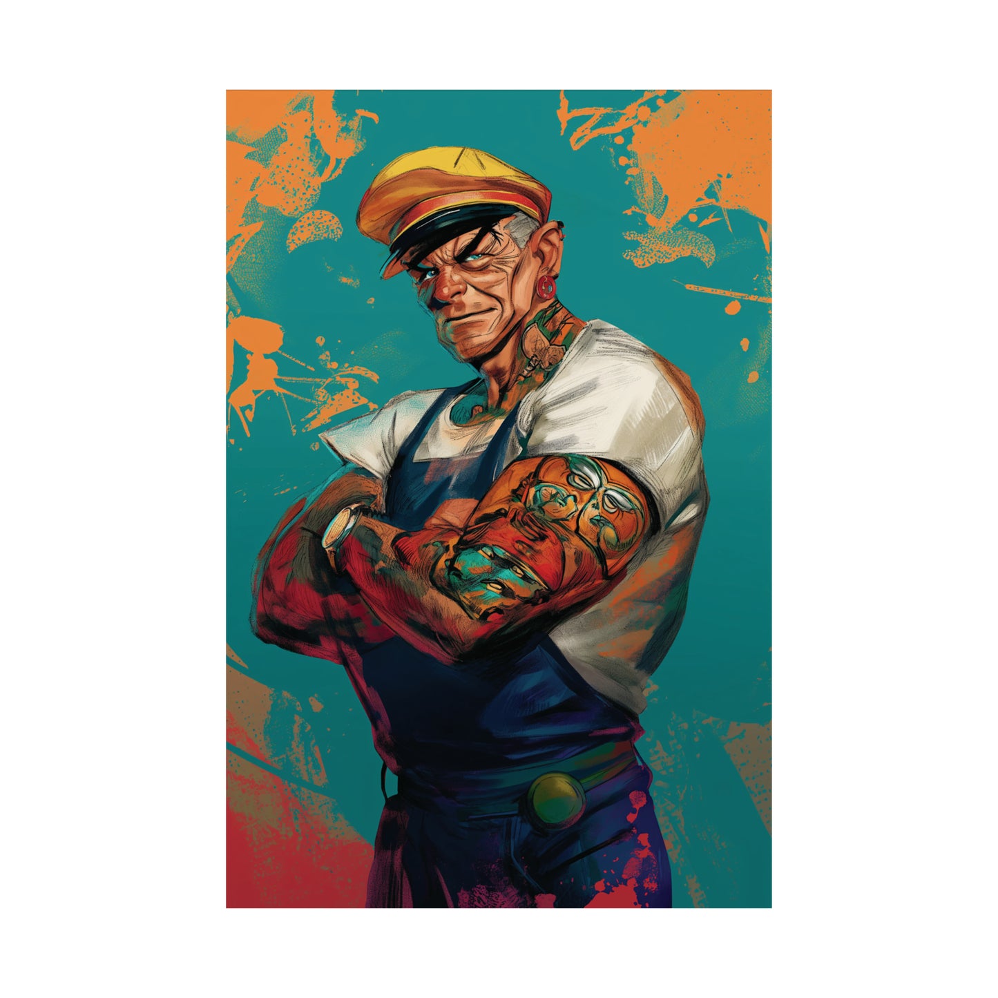 Popeye Matte Vertical Posters