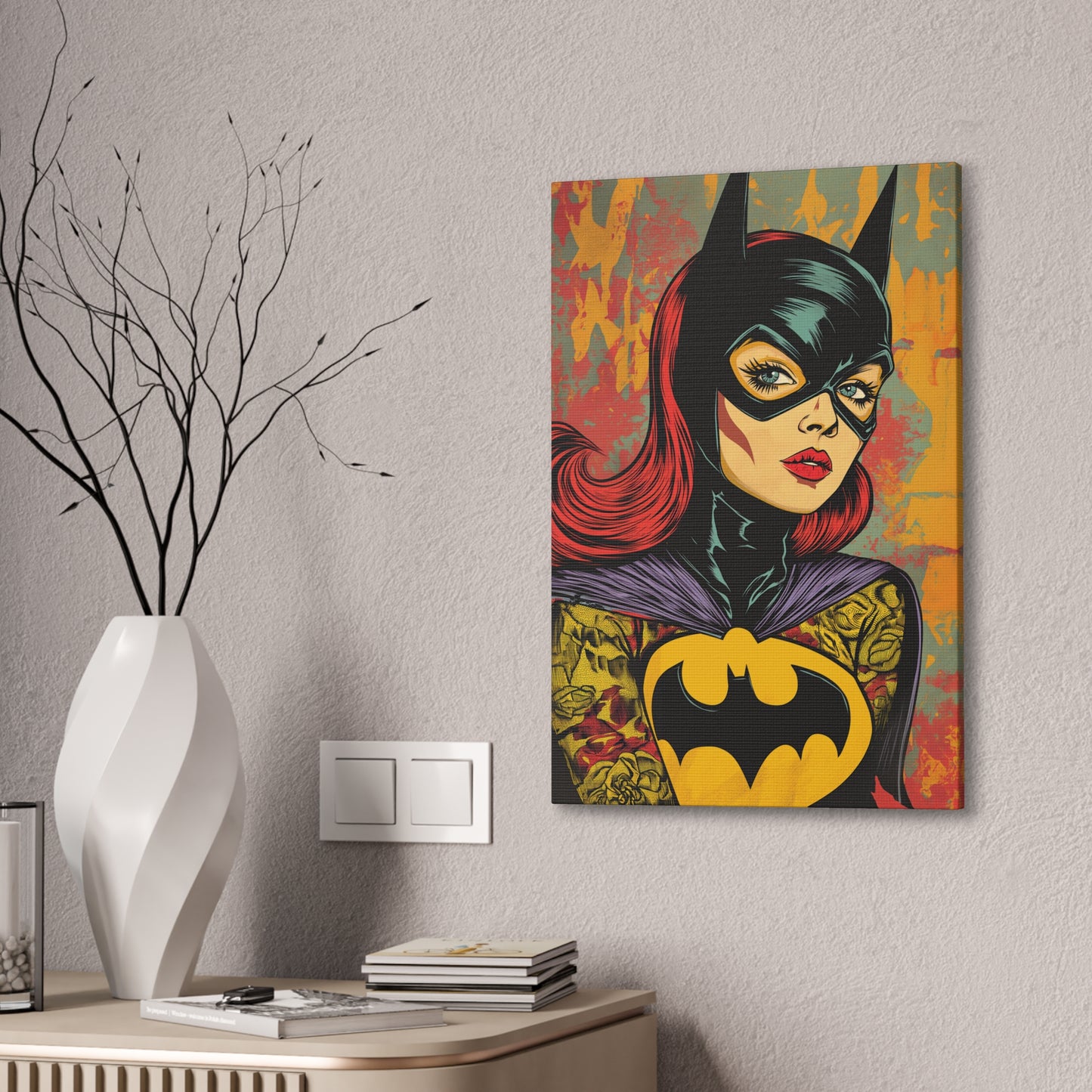 Batgirl 1 Canvas Stretched, 0.75"